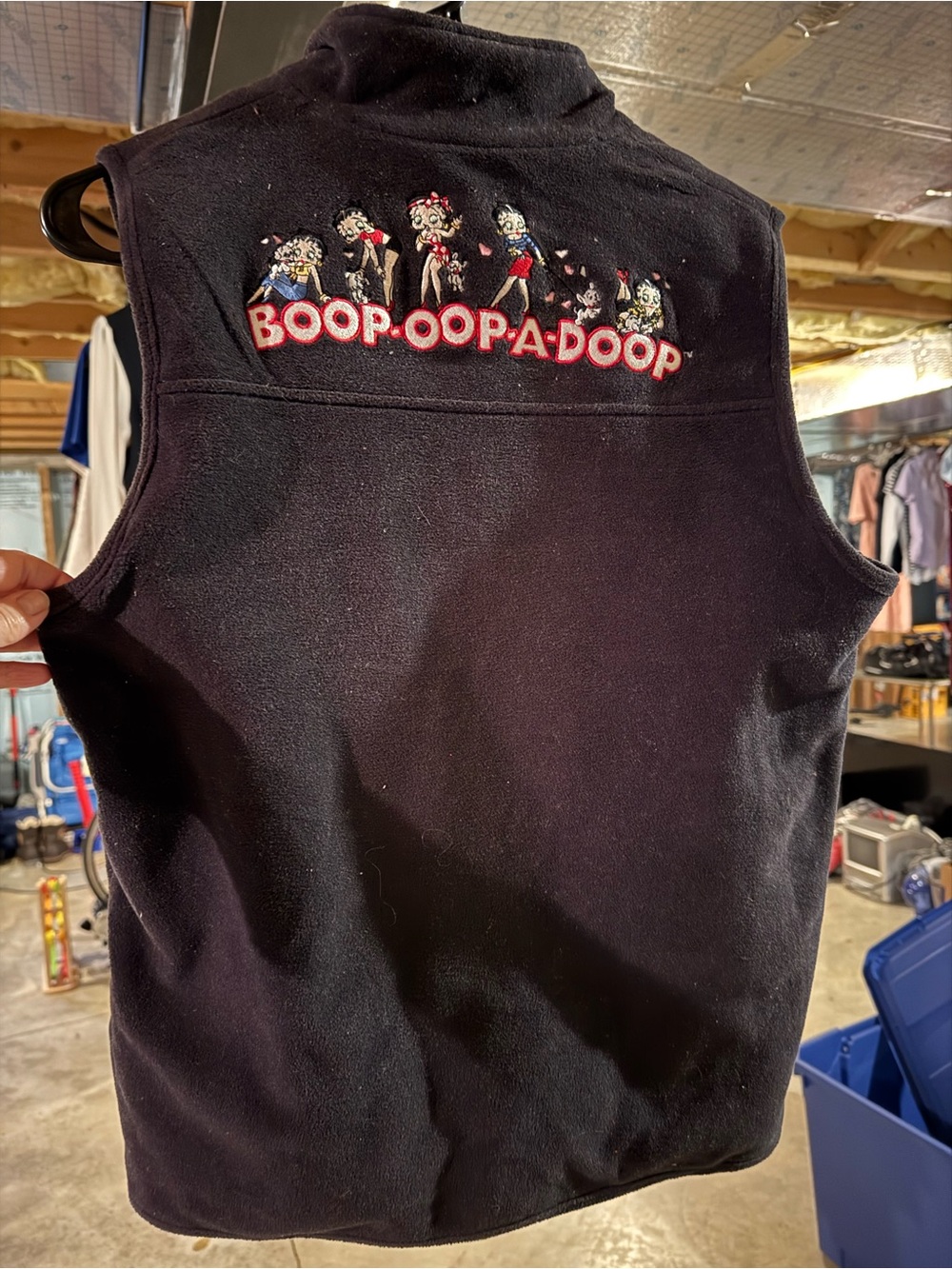Red Fleece Vest -Betty Boop Vintage - Picture 5 of 7